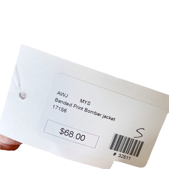 NWT Mystree Banded Floral Satin Bomber Jacket Size Small - Picture 8 of 8